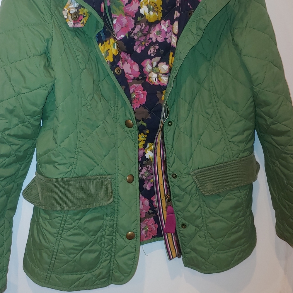Joules quilted coat size US 8